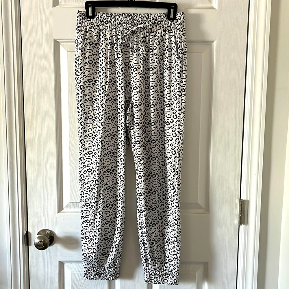 Leopard print joggers